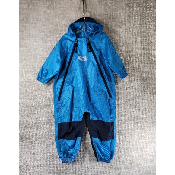Tuffo Other - Tuffo Muddy Buddy Rainsuit Waterproof Hooded Onepiece Blue Toddler 2T